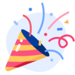 Illustration of party popper